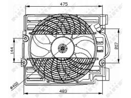 Wentylator Chłodnicy Silnika 47029