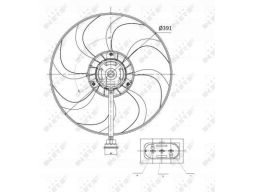 Wentylator Chłodnicy Silnika 47375