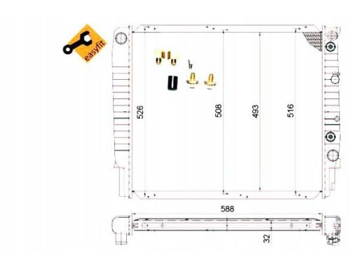 Chłodnica Silnika 53998
