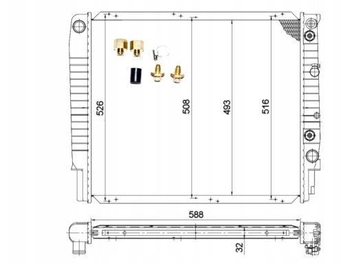 Chłodnica Silnika 53998