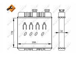 54279 Nagrzewnica Nrf 54279 Nrf