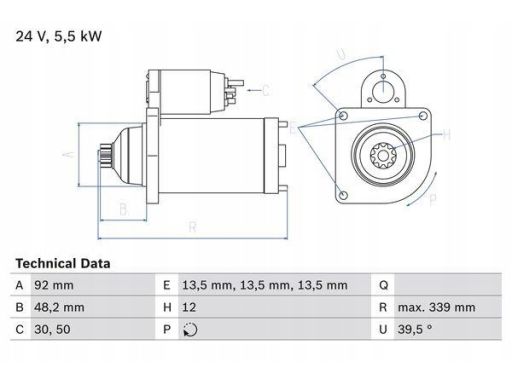 0 986 025 060 Rozrusznik 0 986 025 060 Bosch