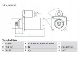 0 986 025 060 Rozrusznik 0 986 025 060 Bosch