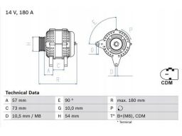0 986 082 200 Alternator 0 986 082 200 Bosch