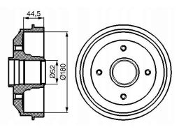 0 986 477 070 Bęben Hamulcowy Bosch