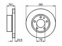 0 986 478 217 Tarcza Hamulcowa Bosch