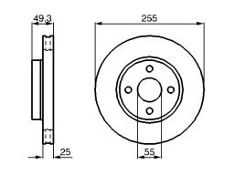 0 986 479 084 Tarcza Hamulcowa Bosch