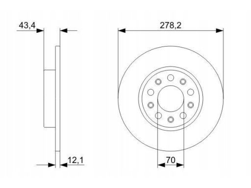 0 986 479 292 Tarcza Hamulcowa Bosch