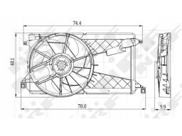 47291 Wentylator Chłodnicy Silnika Nrf