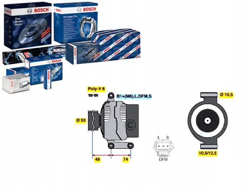 0 986 042 790 Alternator Bosch