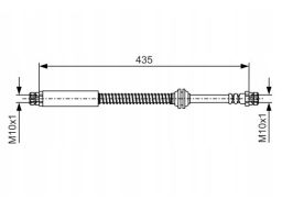 1 987 481 459 Przewód Hamulcowy Elastyczny Bosch