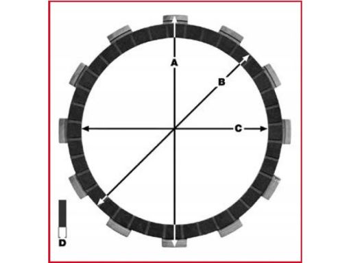 Mcc302-5 Tarcze Sprz. Moto. Suzuki Dr 125 S (99-0 Trw