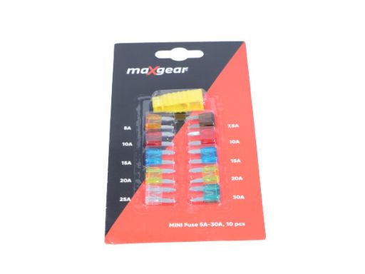 89-0016 Bezpieczniki Płytkowe Mini Zestaw 5A-30A Maxgear
