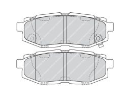 Fdb4187 Klocek Hamulcowy Kpl. Tył , Pasuje Do: Subaru Brz, Forester,