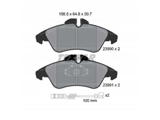 025 215 7620 Klocek Hamulcowy Kpl. Przód , Pasuje Do: Mercedes Sprinte