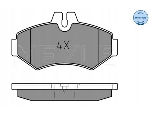 025 230 2118 Klocek Hamulcowy Kpl. Tył (Z Podkładką Wytłumiającą), Pas