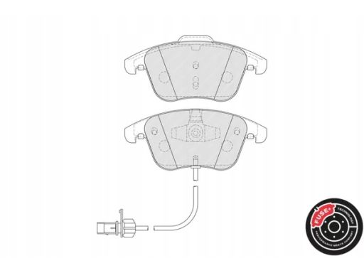 Klocek Hamulcowy Kpl. Klocek Hamulcowy Kpl. Przód , Pasuje Do: Audi A4
