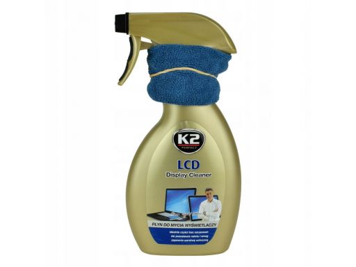 K2 lcd płyn do mycia wyświetlaczy 250ml mikrofibra