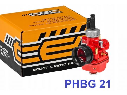 Gaźnik tec red phbg 21 ręczne ssanie am6 70 80 | 90